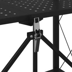 vidaXL Herramientas-Estantería con ruedas de acero negro 71x34x88 cm
