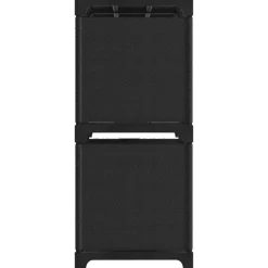 vidaXL Estantería de 4 cubos de tela negra 69x30x72,5 cm Negro Sale