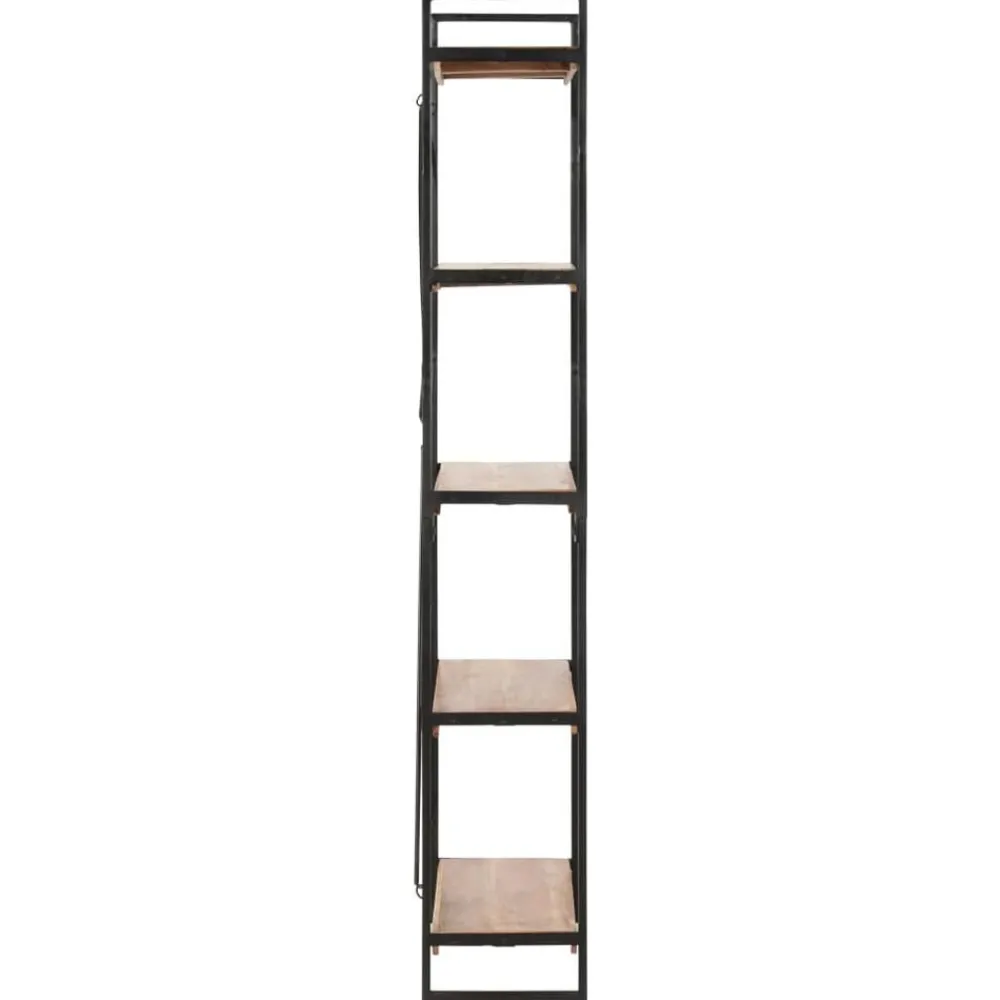 vidaXL Estanterías-Estantería de 5 niveles madera maciza de acacia 140x30x180 cm