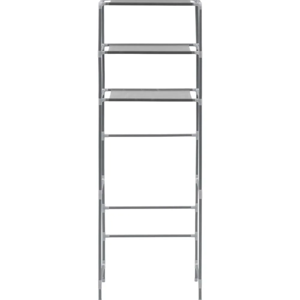 vidaXL Estantería de 3 niveles sobre inodoro 53x28x169 cm Plateado Best