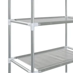 vidaXL Estantería de 3 niveles sobre inodoro 53x28x169 cm Plateado Best