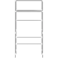 vidaXL Accesorios Para El Baño-Estantería de 2 niveles sobre lavadora hierro 69x28x143 cm