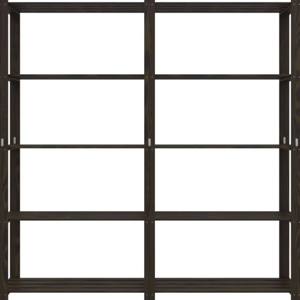 vidaXL Almacenamiento Industrial-Estantería de 5 niveles madera maciza pino 170x38x170 cm