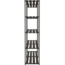 vidaXL Almacenamiento Industrial-Estantería de 5 niveles madera maciza pino 170x38x170 cm