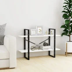 vidaXL Estanterías-Estantería de 2 niveles madera contrachapada 100x30x70cm