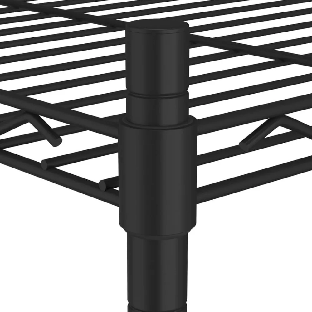 vidaXL Almacenamiento Industrial-Estantería de 3 niveles con ruedas 60x35x81 cm 150 kg