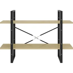 vidaXL Estanterías-Estantería de 2 niveles contrachapada 100x30x70 cm