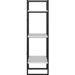 vidaXL Estantería de 3 niveles madera contrachapada 40x30x105cm Blanco Sale