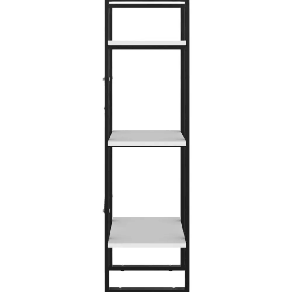 vidaXL Estantería de 3 niveles madera contrachapada 40x30x105cm Blanco Sale