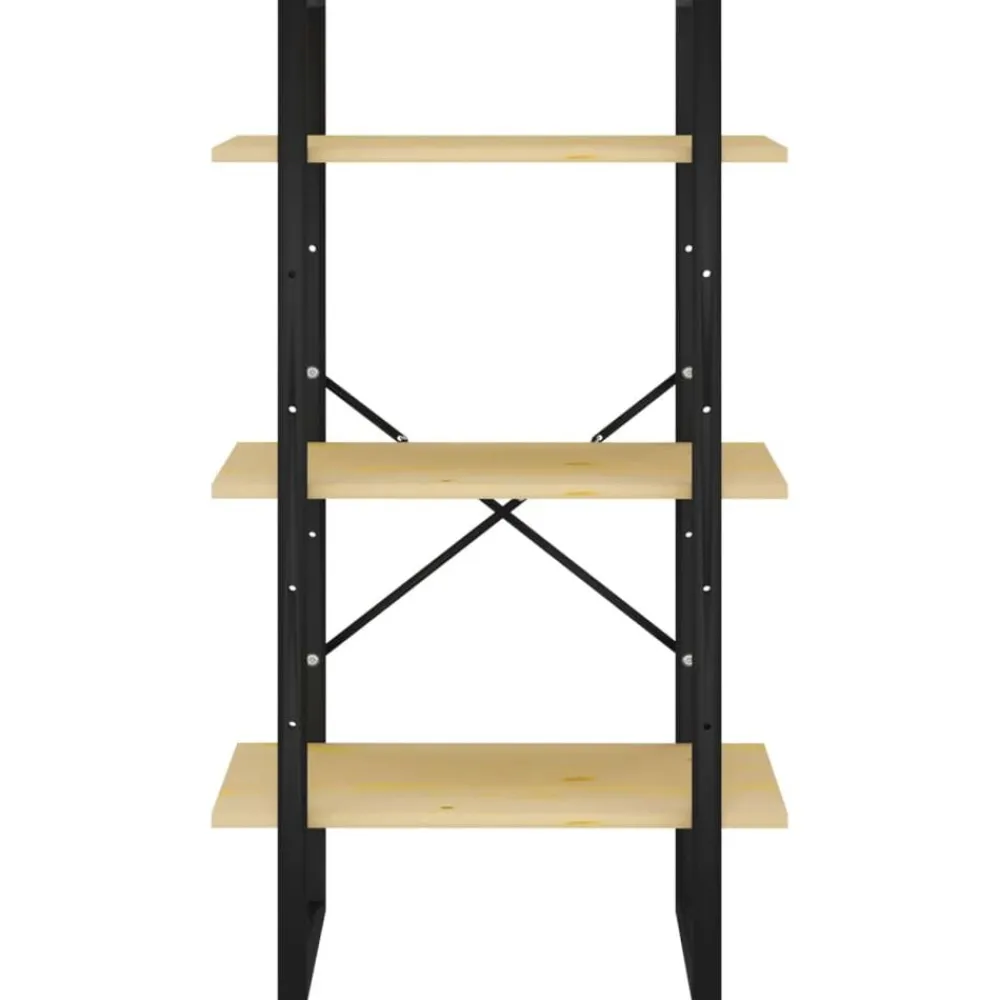 vidaXL Estanterías-Estantería de almacenaje madera maciza de pino 60x30x105 cm