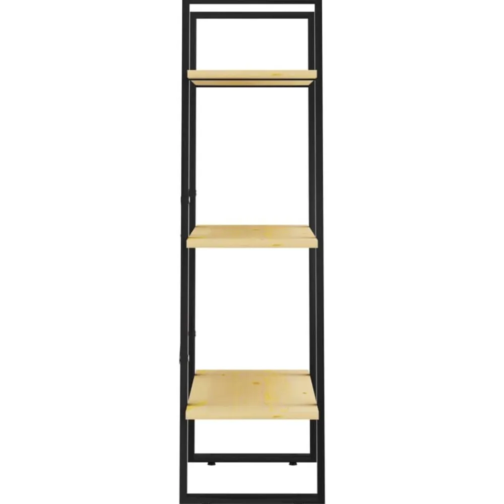 vidaXL Estanterías-Estantería de almacenaje madera maciza de pino 60x30x105 cm