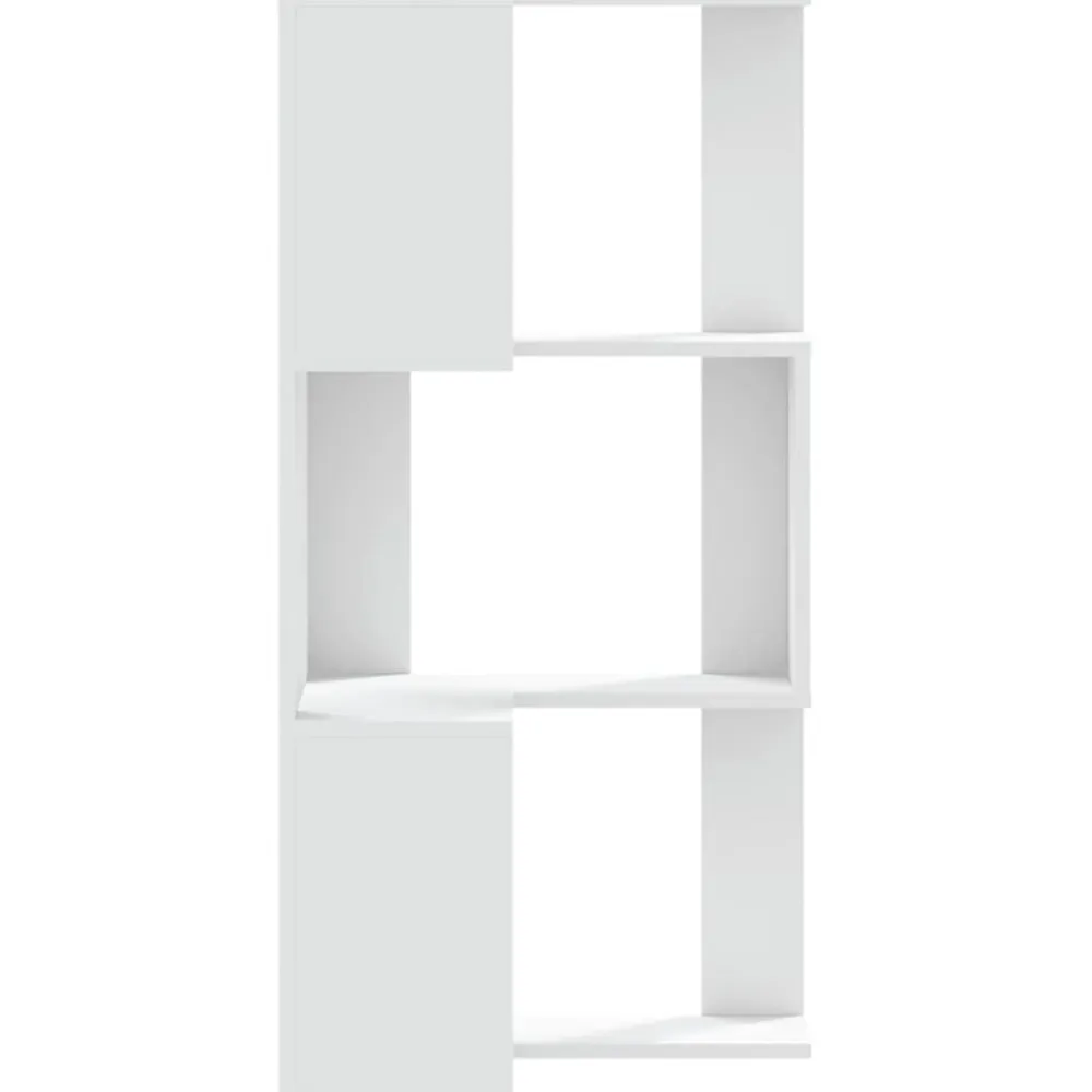 vidaXL Estanterías-Estantería de esquina 3 niveles madera 50x50x102 cm