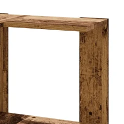vidaXL Estantería de esquina 5 niveles madera envejecida 50x50x179 cm Madera antigua