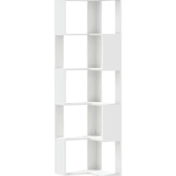 vidaXL Estanterías-Estantería de esquina 5 niveles madera 50x50x179 cm
