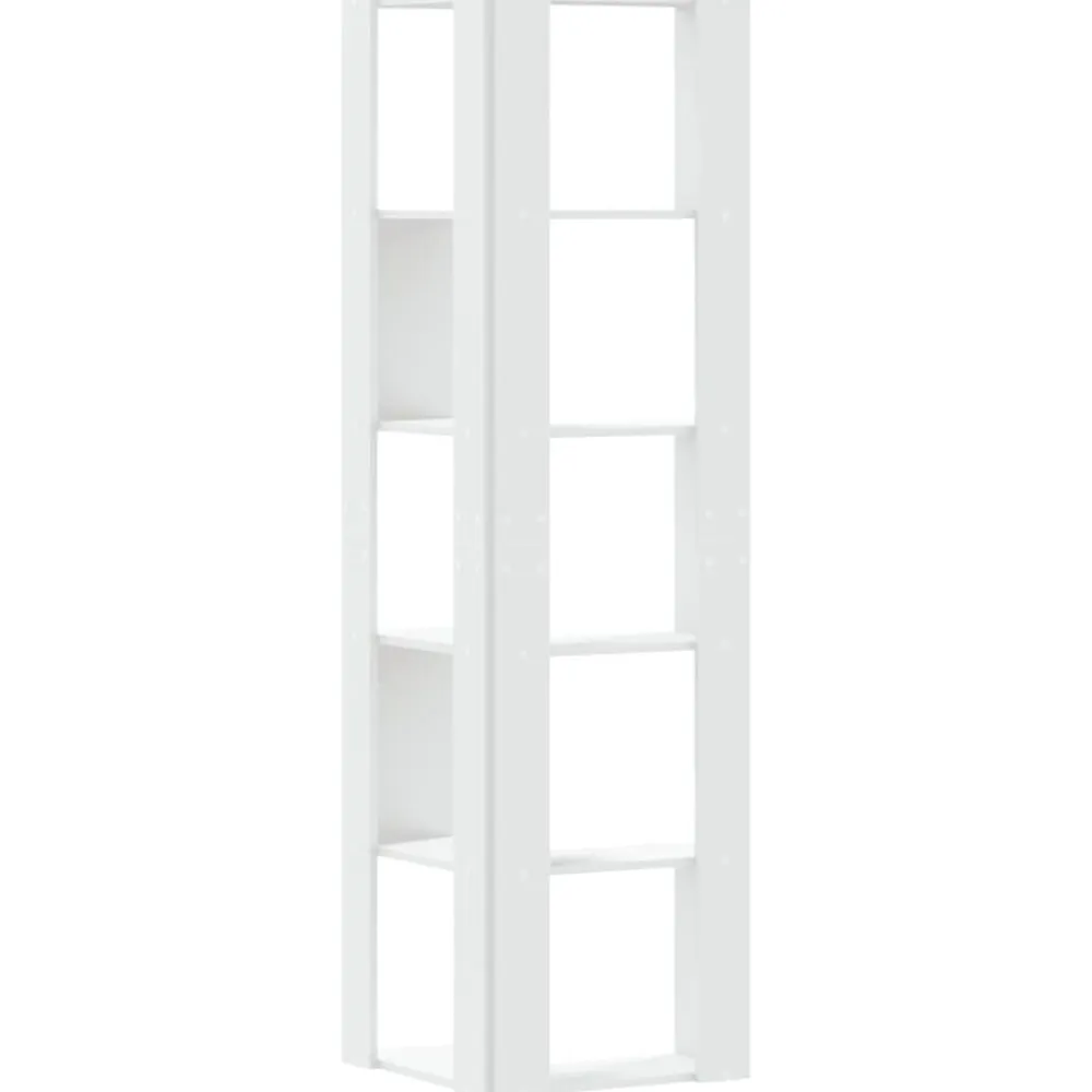 vidaXL Estanterías-Estantería de esquina 5 niveles madera 50x50x179 cm