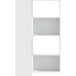vidaXL Estantería de esquina 4 niveles madera 85x85x140 cm Blanco Hot