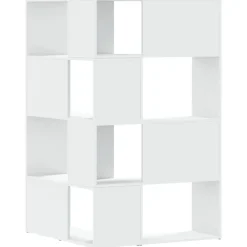 vidaXL Estantería de esquina 4 niveles madera 85x85x140 cm Blanco Hot