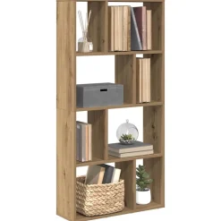 vidaXL Estantería de madera de ingeniería roble artisian 60x20x120,5 cm Roble artisan