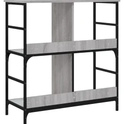 vidaXL Estantería de madera de ingeniería 78,5x33x82 cm Gris sonoma Discount