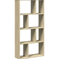 vidaXL Estantería de madera de ingeniería 60x20x120,5 cm Roble Sonoma