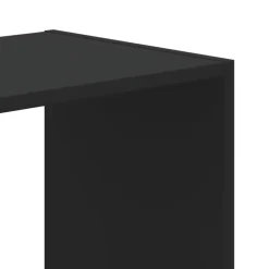 vidaXL Estanterías-Estantería de madera de ingeniería negra 102x32x108 cm