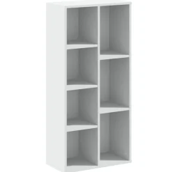 vidaXL Estantería de madera de ingeniería blanca 50x25x105 cm Blanco Best