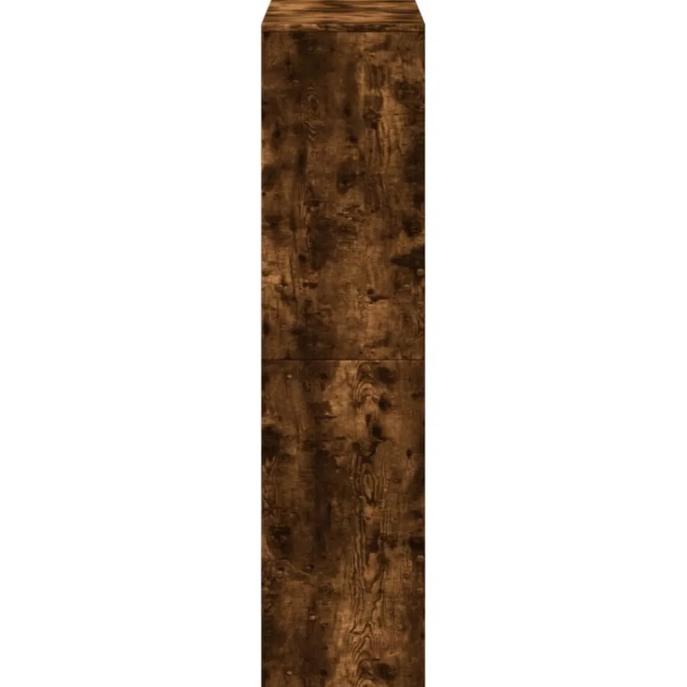 vidaXL Estantería de madera de ingeniería 100x33x135 cm Roble ahumado Hot