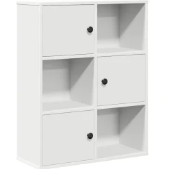 vidaXL Estanterías-Estantería de madera de ingeniería blanca 60x24x76,5 cm