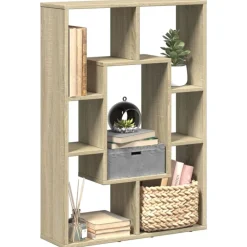 vidaXL Estanterías-Estantería de madera de ingeniería 63x20x90 cm