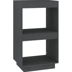 vidaXL Estantería de madera maciza de pino 40x35x71 cm Gris Best