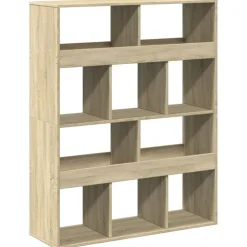 vidaXL Estantería de madera de ingeniería 100x33x125,5 cm Roble Sonoma Outlet