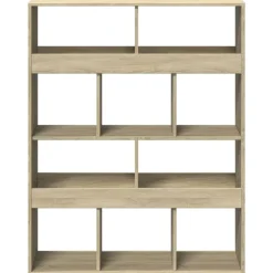 vidaXL Estantería de madera de ingeniería 100x33x125,5 cm Roble Sonoma Outlet