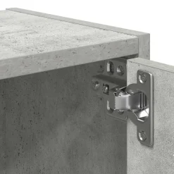 vidaXL Estanterías-Estantería de madera de ingeniería gris hormigón 40x24x52 cm