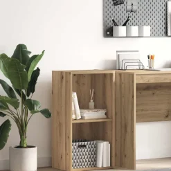 vidaXL Estanterías-Estantería de madera de ingeniería roble artisian 40x30x77 cm
