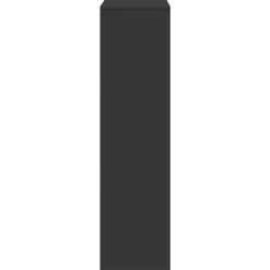 vidaXL Estanterías-Estantería de madera de ingeniería negra 100x33x125,5 cm