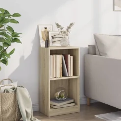 vidaXL Estantería de madera contrachapada color roble 40x24x75 cm Roble Sonoma New