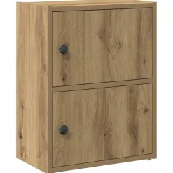 vidaXL Estantería de madera de ingeniería 40x24x52 cm Roble artisan Sale