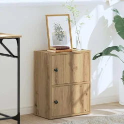 vidaXL Estantería de madera de ingeniería 40x24x52 cm Roble artisan Sale