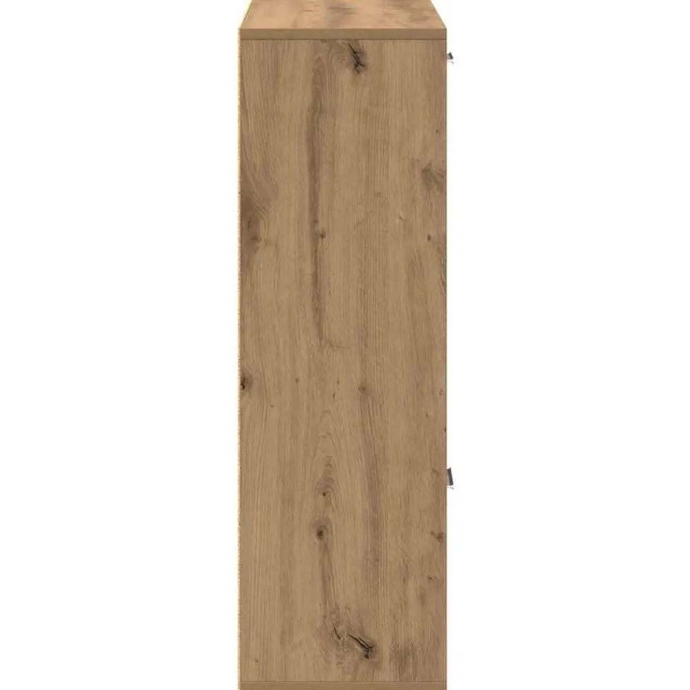 vidaXL Estantería de madera de ingeniería 90x28x90 cm Roble artisan