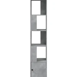 vidaXL Estanterías-Estantería de madera de ingeniería gris hormigón 40x36x189 cm