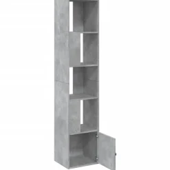 vidaXL Estanterías-Estantería de madera de ingeniería gris hormigón 40x36x189 cm