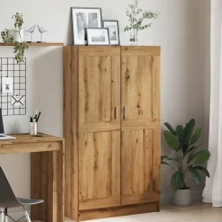 vidaXL Estanterías-Estantería de madera ingeniería roble artisan 82,5x30,5x150 cm