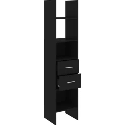 vidaXL Estantería de madera contrachapada 40x35x180 cm Negro Outlet