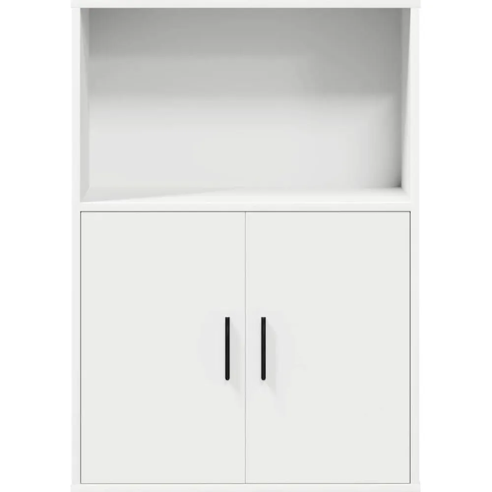 vidaXL Estanterías-Estantería de madera de ingeniería blanca 60x24x85 cm