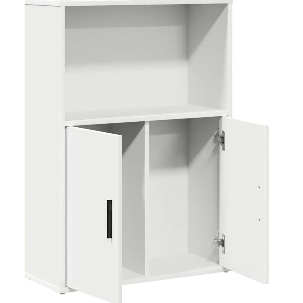 vidaXL Estanterías-Estantería de madera de ingeniería blanca 60x24x85 cm