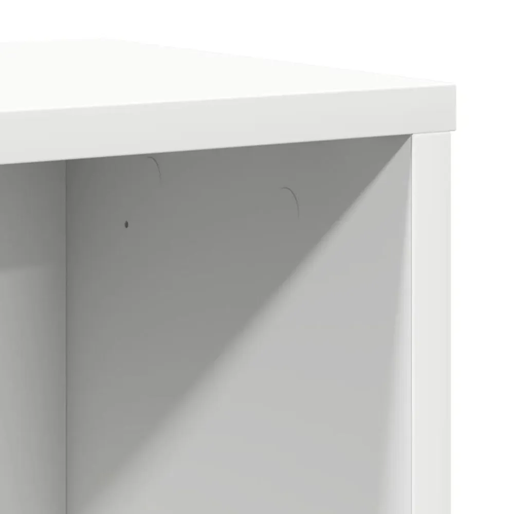 vidaXL Estanterías-Estantería de madera de ingeniería blanca 60x24x85 cm