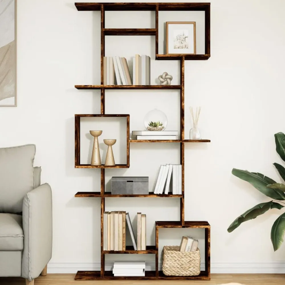 vidaXL Estanterías-Estantería de madera de ingeniería 92x29x188 cm