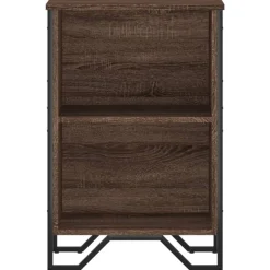 vidaXL Estantería de madera de ingeniería marrón roble 50x31x74,5 cm Marr&oacute;n roble Outlet