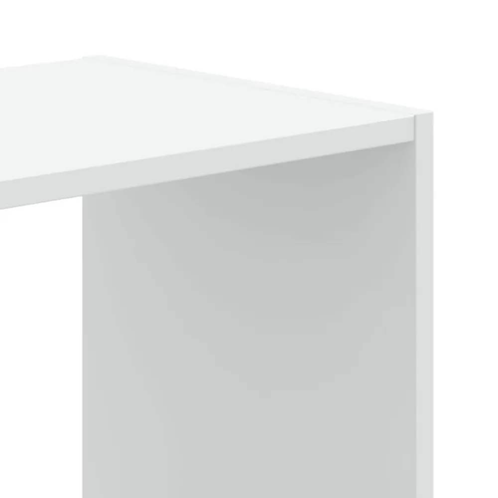 vidaXL Estanterías-Estantería de madera de ingeniería blanca 102x32x102 cm