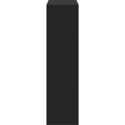 vidaXL Estanterías-Estantería de madera de ingeniería negra 100x33x125,5 cm